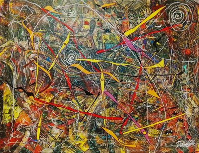Inauguración de la exposición "Acrílico abstracto"